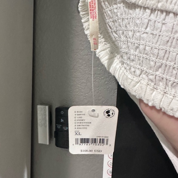 Free People Linen Top & Skirt Set White Size NWT, Both XL - Picture 5 of 5